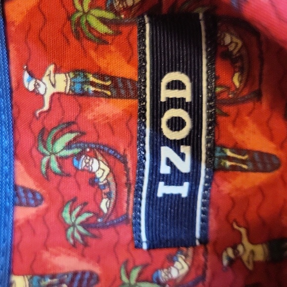 IZOD MEN'S LONG SLEEVE SANTA SHIRT Large - Picture 5 of 8